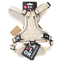 Duvo+ Explor Ultimate Fit No-Pull Hundegeschirr aus Nylon in Beige Weiß Größe S – Bild 1 von 6