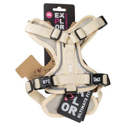 Duvo+ EXPLOR Ultimate Fit No-Pull Hundegeschirr Sportgeschirr XS Beige Weiß – Bild 1 von 11