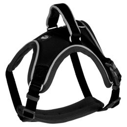 Duvo+ EXPLOR West Hundegeschirr aus Nylon wasserfest Schwarz Größe L 50-65 cm – Bild 1 von 4