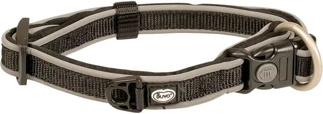 Duvo+ Explor West Hundehalsband aus Nylon Schwarz XL wasserdicht – Bild 1 von 3