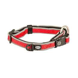 Duvo+ Explorer West Hundehalsband aus Nylon rot wasserdicht Größe M 30-45 cm - 1 Stk. – Bild 1 von 3