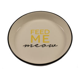 Duvo+ Feed Me Meow Katzen Futternapf aus Keramik Durchmesser 15,5 cm - 360 ml – Bild 1 von 3