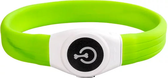 Duvo+ Flash Light Ring Maxi Leuchtendes Hundehalsband aus Silikon mit USB-Aufladung Grün 45 x 2,5 x 1 cm – Bild 1 von 2