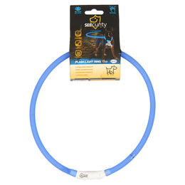 Duvo+ Flash Light Ring USB Leuchthalsband für Hunde aus Silikon Blau 70 cm – Bild 1 von 2