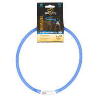 Produktbild von Duvo+ Flash Light Ring USB Leuchthalsband für Hunde aus Silikon Blau 70 cm
