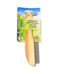 Duvo+ Flohkamm Bamboo für Hunde und Katzen mit Bambusgriff – Bild 1 von 5