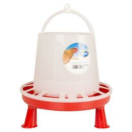 Produktbild von Duvo+ Futterautomat aus Kunststoff für Hühner und Vögel mit Standfüßen 8 kg - 8 kg