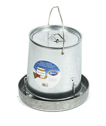 Duvo+ Futterhuhnersilo aus Metall mit Deckel für Hühner 8 kg – Bild 1 von 3