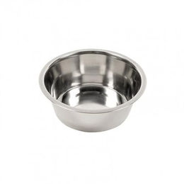 Duvo+ Futternapf aus Edelstahl 28 cm Silber Rot - 28 cm – Bild 1 von 1