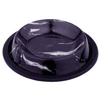 Produktbild von Duvo+ Futternapf Deco Fix Marble Look für Hunde und Katzen aus Edelstahl in Schwarz Größe L - 1000 ml