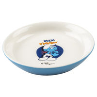 Produktbild von Duvo+ Futternapf Die Schlümpfe für Hunde aus Keramik Weiß/Blau - 180 ml