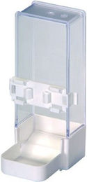 Duvo+ Futternapf für Großsittiche aus Kunststoff in Transparent und Weiß 2 x 200 ml – Bild 1 von 2