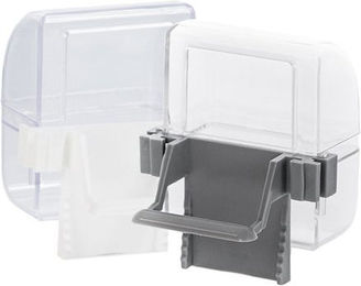 Duvo+ Futternapf für Kanarienvögel Grau Transparent aus Kunststoff 2er Pack – Bild 1 von 2