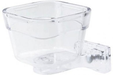 Duvo+ Futternapf für Papageien aus Kunststoff transparent klein – Bild 1 von 5