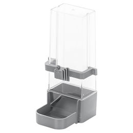 Produktbild von Duvo+ Futternapf für Wellensittiche grau und transparent aus Kunststoff
