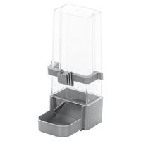 Produktbild von Duvo+ Futternapf für Wellensittiche grau und transparent aus Kunststoff