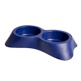 Duvo+ Futternapf Nuvola Doppia für Hunde aus Kunststoff in Blau - 200 ml – Bild 1 von 3