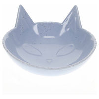 Produktbild von Duvo+ Futternapf Stone Kitty Face blau aus Keramik für Katzen 175ml - 175 ml