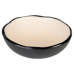 Duvo+ Futternapf Stone Organic für Hunde und Katzen schwarz/beige 12x12x4cm – Bild 1 von 3