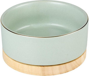 Produktbild von Duvo+ Futternapf Stone Timber grün für Hunde 450 ml - 450 ml