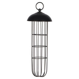 Duvo+ Futtersäule für Gartenvögel aus Metall in Schwarz und Silber – Bild 1 von 2