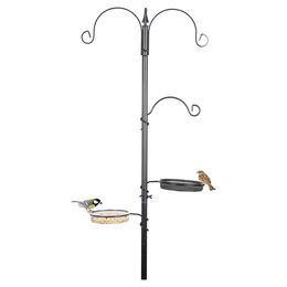 Produktbild von Duvo+ Futtersäule für Gartenvögel aus Metall schwarz