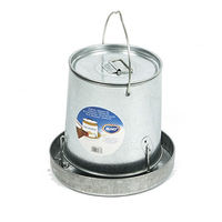 Produktbild von Duvo+ Futtersilo aus Metall mit Deckel für Hühner Enten Gänse Fasane 14 kg - 14 kg