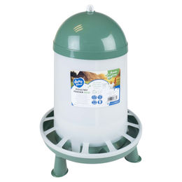 Produktbild von Duvo+ Futtersilo ECO für Hühner aus Kunststoff transparent/grün mit Füßen