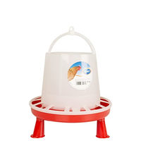 Produktbild von Duvo+ Futtertrog für Hühner aus Kunststoff mit Standfüßen 7 l – 6 kg - 7 l