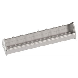 Produktbild von Duvo+ Futtertrog für Hühner aus verzinktem Metall Größe S