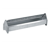 Produktbild von Duvo+ Futtertrog für Hühner und Wildvögel aus Metall mit Rotationskopf in Silber