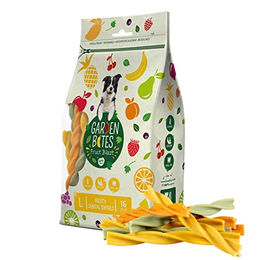 Duvo+ Garden Bites Fruity Dental Swirls Zahnpflege-Snack Vegan Glutenfrei 270 g - 15 x 16 cm – Bild 1 von 8