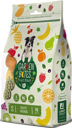 Duvo+ Garden Bites Fruity Friends Vegane Kausnacks für erwachsene Hunde Glutenfrei und Hypoallergen 12,5 cm - 3 x 5 cm – Bild 1 von 5