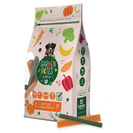 Duvo+ Garden Bites Puppy Soft Veggie Sticks Hundesnack für Welpen vegan glutenfrei ohne Zucker 210g – Bild 1 von 2