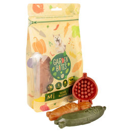 Produktbild von Duvo+ Garden Bites Veggie Buddies Zahnpflege-Snack für kleine Tiere Vegan und Glutenfrei Größe M