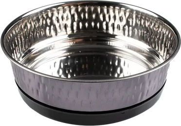 Produktbild von DUVO+ Glossy Fix Futternapf aus Edelstahl für Hund und Katze in Silber und Schwarz