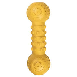 Duvo+ Griplay Dumbbell Kauspielzeug aus Gummi für Hunde in Gelb – Bild 1 von 5