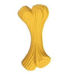 Duvo+ Griplay Kauspielzeug Baumstamm aus Gummi Gelb für Hunde aller Altersstufen – Bild 1 von 5