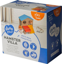 Duvo+ Hamster Villa aus Holz als Häuschen und Knabberspielzeug für Hamster und Mäuse – Bild 1 von 5