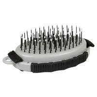 Produktbild von Duvo+ Handbürste aus Kunststoff für alle Felltypen in Schwarz/Grau