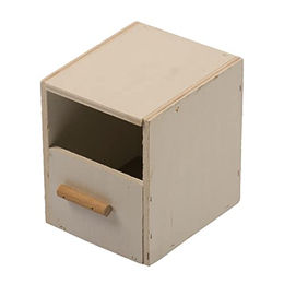Duvo+ Holz-Brutkasten für Zebrafinken 1/3 offen 10,5 x 12 x 13 cm – Bild 1 von 2