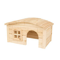 Produktbild von Duvo+ Holz-Lodge für Nagetiere als Knabberspielzeug und Häuschen
