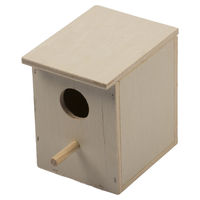 Produktbild von Duvo+ Holzbrutkasten für Finken mit Sitzstange 12x10x13cm