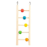 Produktbild von Duvo+ Holzleiter mit bunten Perlen für Vögel und Papageien