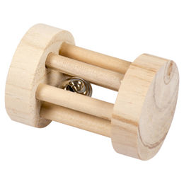 Duvo+ Holzspielrolle mit Glöckchen für Nagetiere 5 x 7 cm – Bild 1 von 2