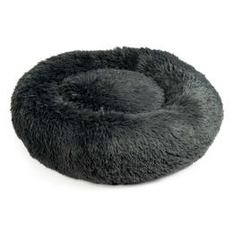 Duvo+ Hundebett Donut Snug Plüsch Grau Größe L – Bild 1 von 5