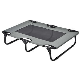 Duvo+ Hundebett Relax faltbar aus Nylon Grau Größe M – Bild 1 von 4