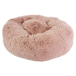 Duvo+ Hundebett Snug Donut aus Plüsch Rosa XL – Bild 1 von 2