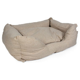 Duvo+ Hundebett Textura Eco rechteckig beige Größe S – Bild 1 von 2