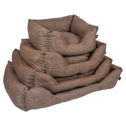 Duvo+ Hundebett Textura Eco rechteckig braun Größe L – Bild 1 von 2